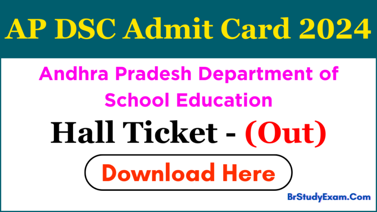 AP DSC Admit Card