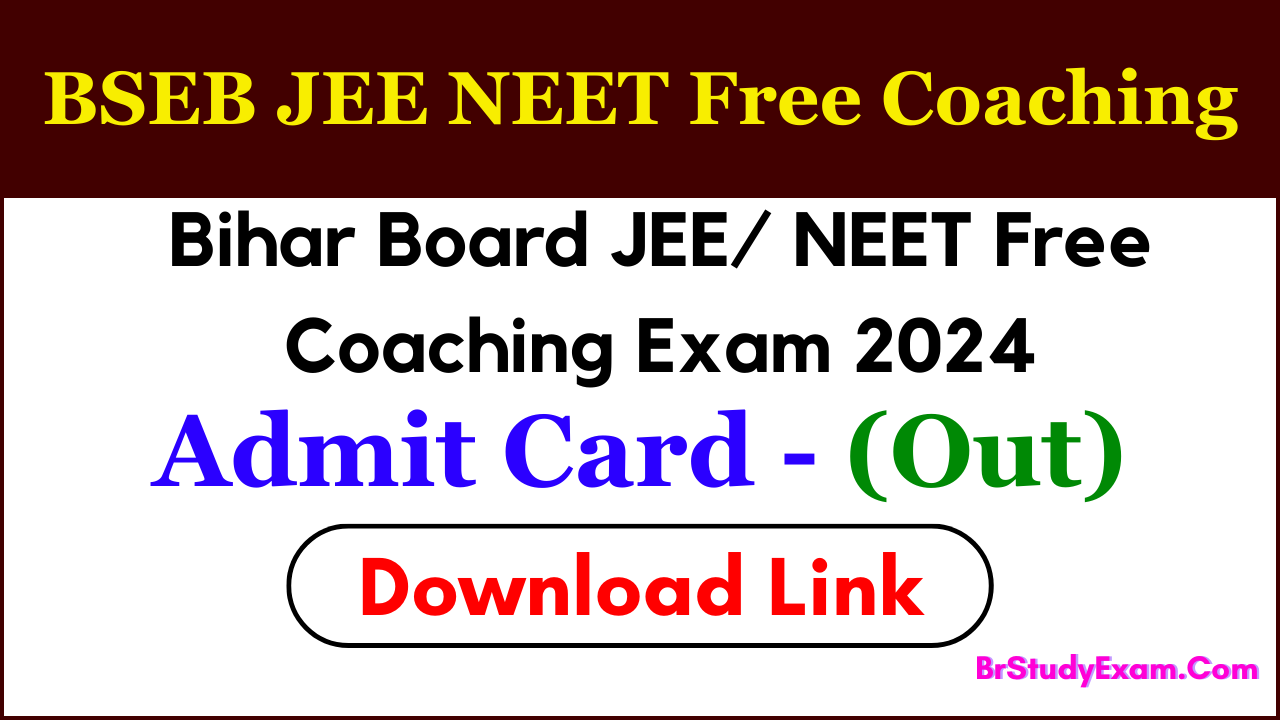 JEE NEET Free Coaching Admit Card