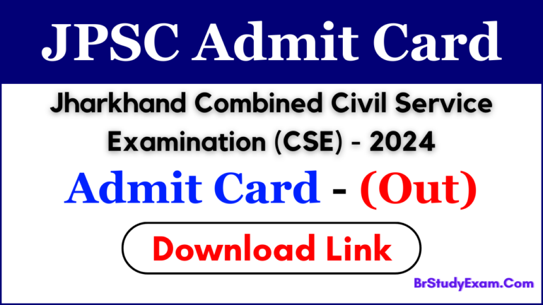 JPSC prelims admit card