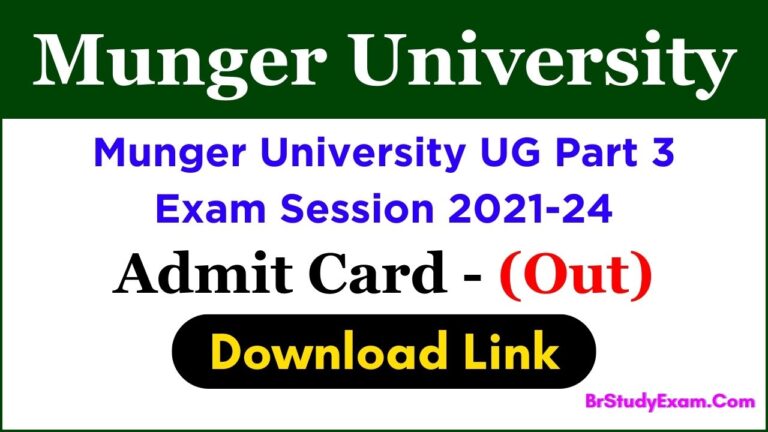 MU part 3 admit card