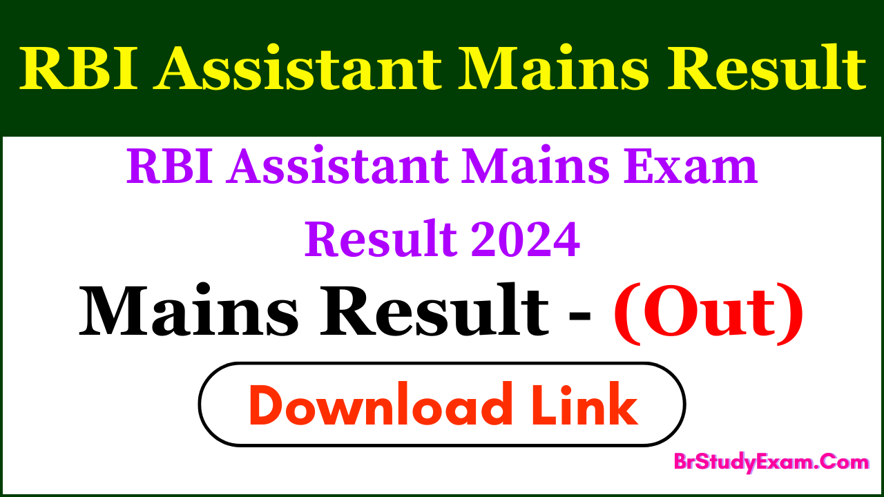 RBI assistant main result