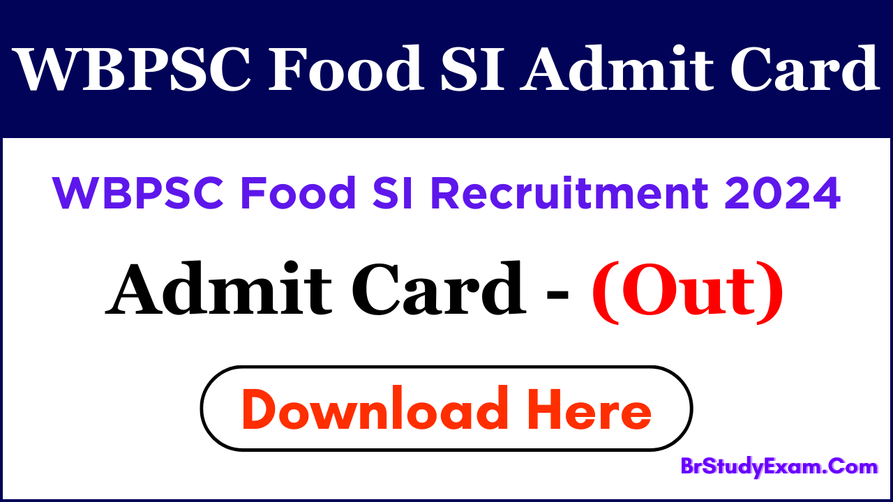 WBPSC Admit Card