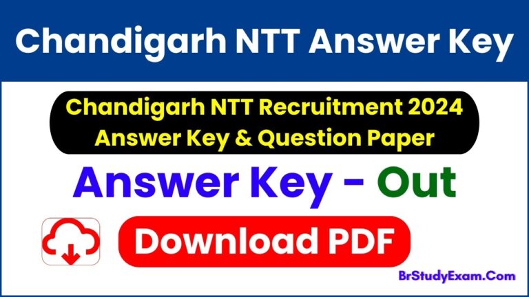 chandigarh ntt answer key