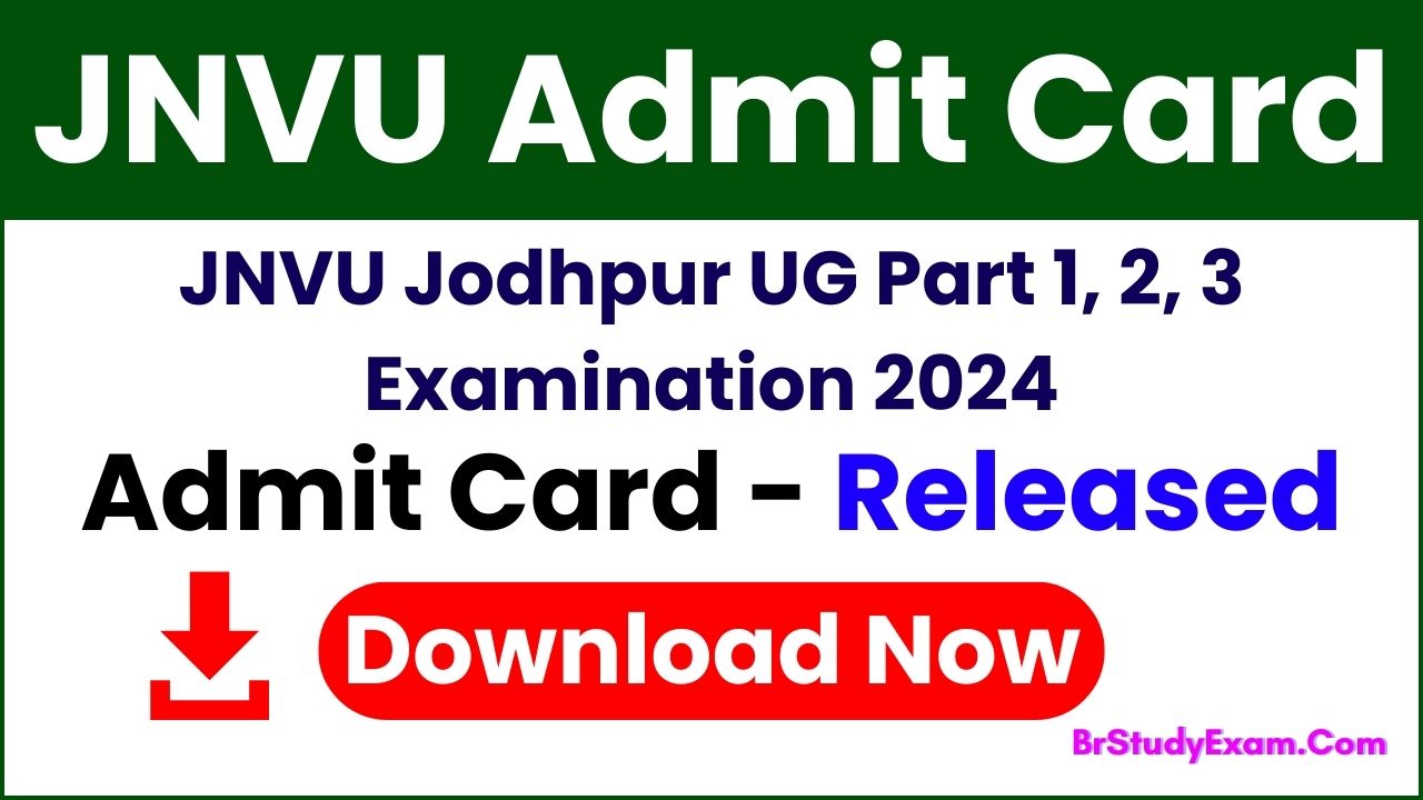 JNVU exam admit card