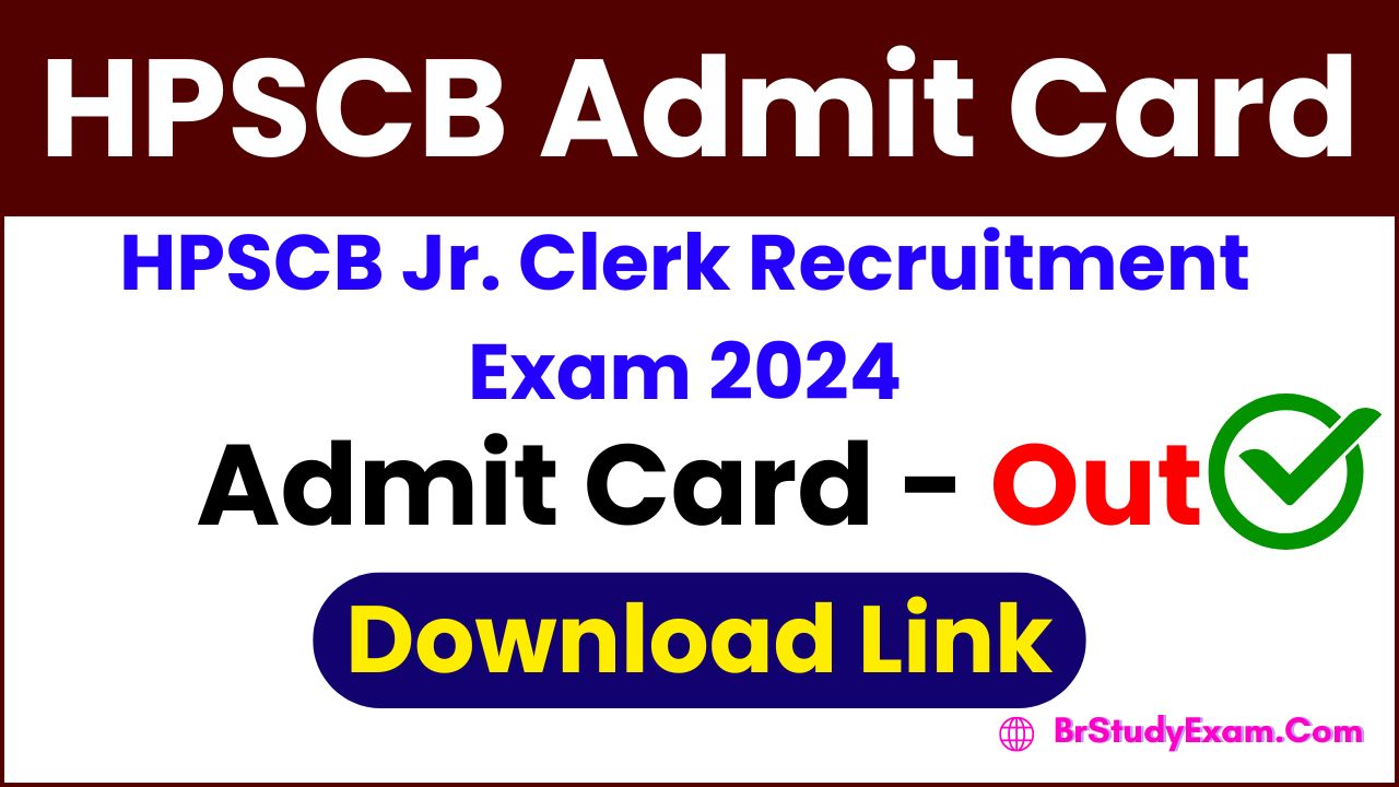 HPSCB junior clerk admit card